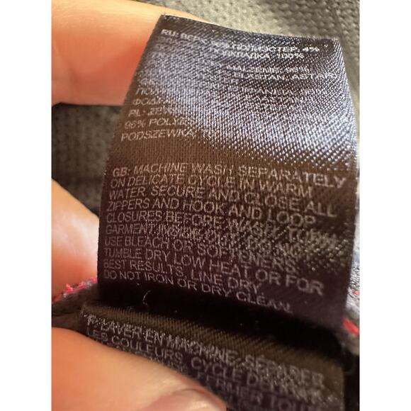 The North Face Apex Bionic Jacket Men's sz M Red/Black Soft Shell Outdoor Zip Up - Picture 10 of 14